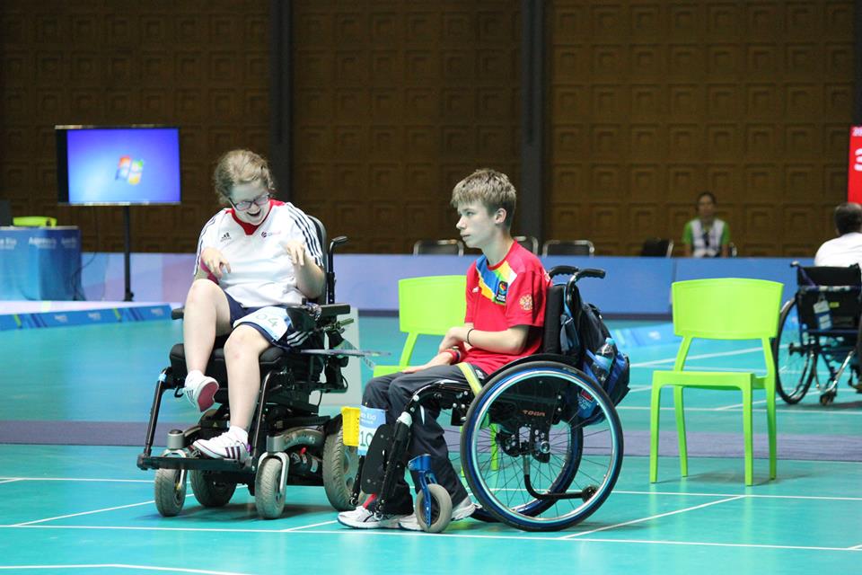 Congrats to <a href="/TaggartClaire/">Claire</a> on her silver medal in Rio 2016 test event last week @GBBoccia @SportNINet @SportLarneBC