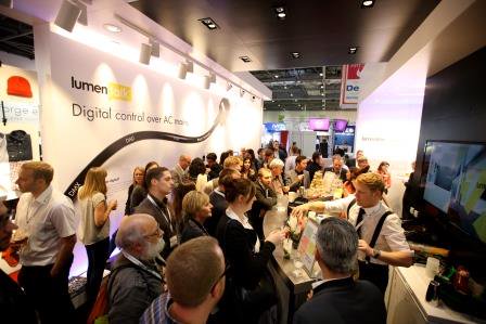 lux_live's tweet image. Have you noticed #LuxLive is open until 9pm today? Stay late and enjoy drinks with our exhibitors #lightingfun
