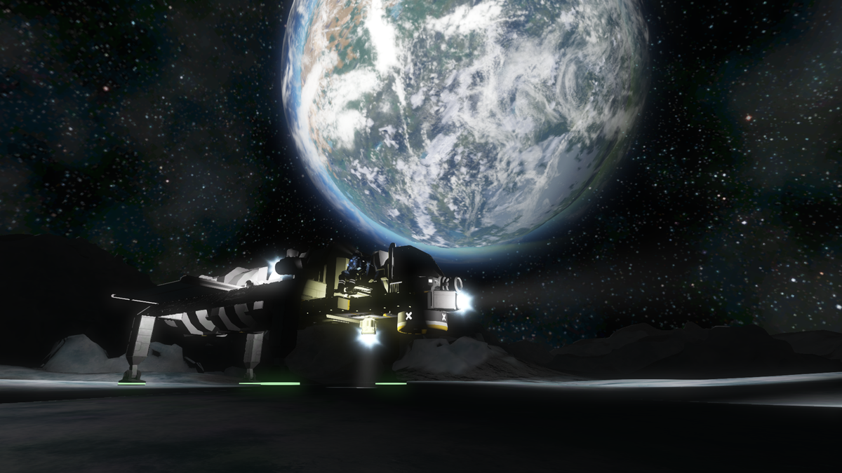 rocket2guns's tweet image. On the Moon with @AmyHarman1 in @SpaceEngineersG - the new planet update is out of this world!