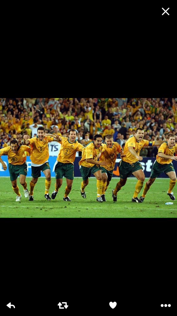 dannystuk's tweet photo. 10 years ago today @JulianFishman1 and I were celebrating qualification! Still my number 1 live event! #GoSocceroos https://t.co/J9G4c1w0By
