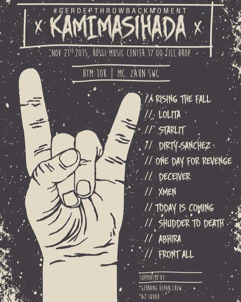 Sabtu ini di rossi ya! Yang kangen sama band2 ini , mari merapat!