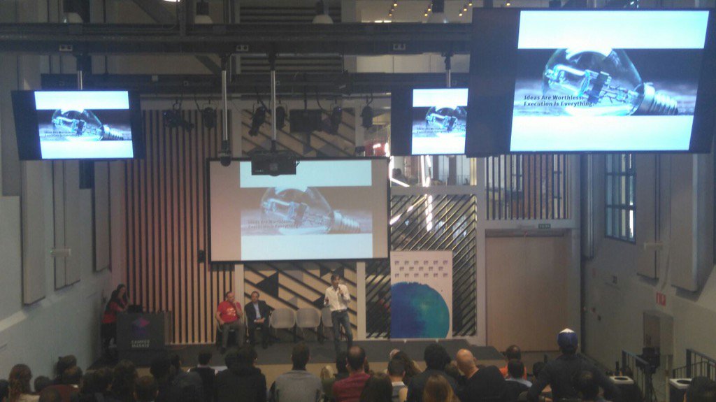 IEbusiness's tweet photo. #ieIMBA @IEAlumni @MrGanani shares tips with #iecreators during the Startup Lab kickoff https://t.co/sya8s9COIG