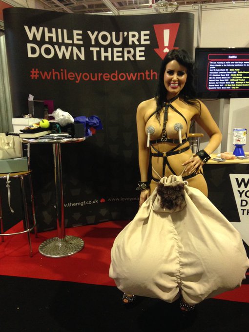 Helping raise awareness for testicular Cancer #whileyourdownthere @sexpo #sexpo #checkyourballs check<a href="/tag/checkyourballs"class="tags"><span>#checkyourballs</span></a><a href="/tag/sexpo"class="tags"><span>#sexpo</span></a><a href="/tag/whileyourdownthere"class="tags"><span>#whileyourdownthere</span></a>