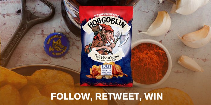 burtschips's tweet photo. #MondayMotivation: Follow, Retweet, and you could win a box of #Hobgoblin crisps! T&amp;Cs: https://t.co/76f9deI55u https://t.co/vD0ejaZRwl