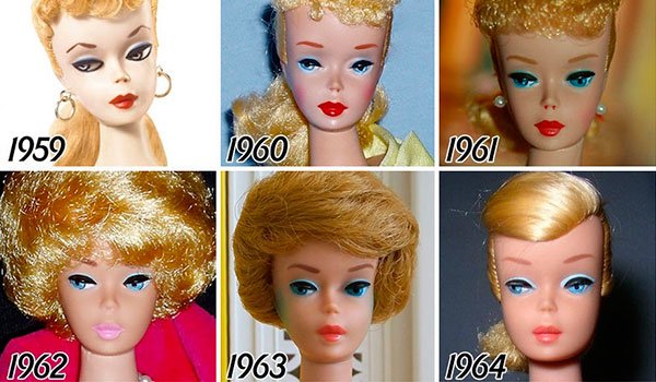 QcosasCom's tweet photo. Así ha cambiado Barbie a lo largo de sus 56 años. https://t.co/51kkBEYAIr https://t.co/FjUaRJIoel