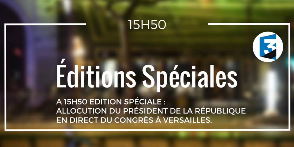 AnciencompteF3's tweet photo. 🔴 À 15h50 Edition spéciale : Allocution du Président de la République https://t.co/vVWfXnw4Qp