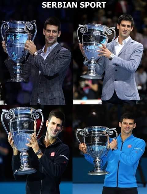 NoleKooora's tweet image. #WorldNo1 #Djokovic #4Time #Champion #ATPWorldTourFinals
