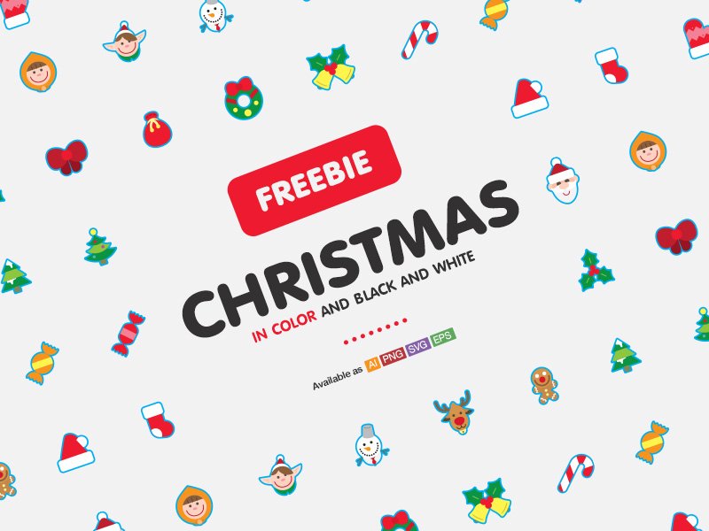 speckyboy's tweet image. Freebie!! Christmas Icon Set in Color and B&W (PSD) ow.ly/UGEpE