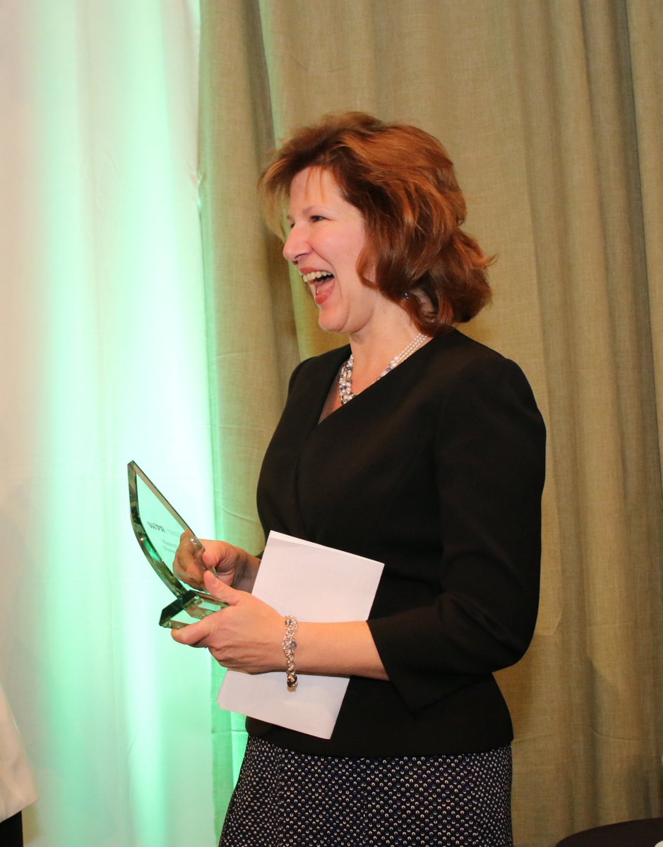 JimmyMinichello's tweet photo. Congratulations to year's @WWPR Woman of the Year: @cnicolsNicols of @hagersharp. #WOY2015 https://t.co/RETA6mxZFB