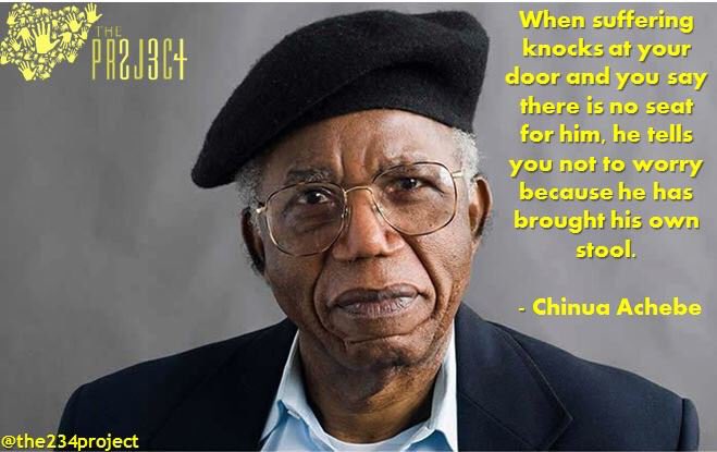 Happy Birthday, Professor Chinua Achebe. I called you father. You did not kill me. Love you. Always. 
