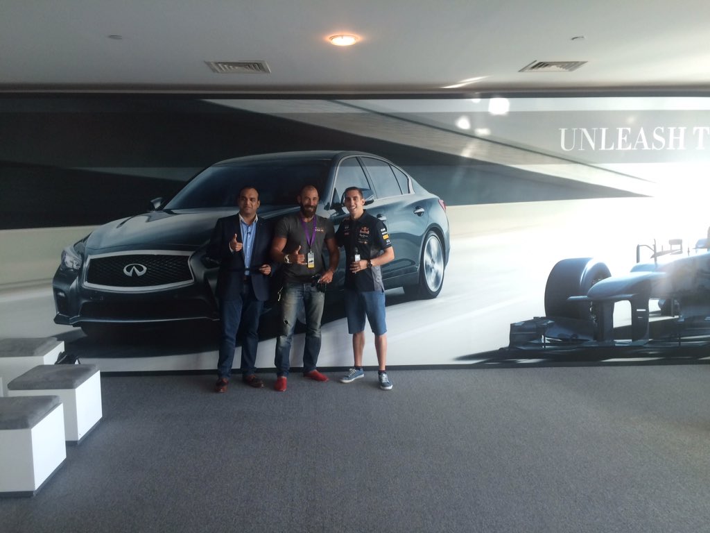 INFINITIME's tweet photo. Congrats to our Ultimate Test Drive winner Laith Zkaria Its now time to unleash the F1™ driver in you #InfinitiBeats https://t.co/uL9numDK8M
