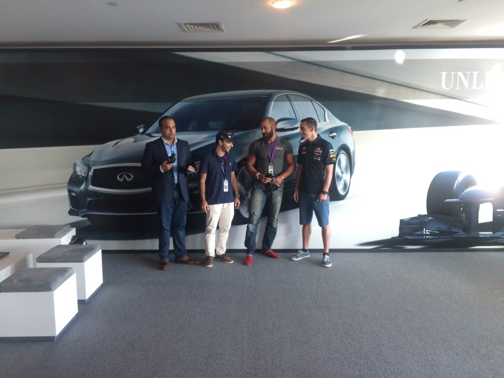 INFINITIME's tweet photo. Congrats to our Ultimate Test Drive winner Laith Zkaria Its now time to unleash the F1™ driver in you #InfinitiBeats https://t.co/uL9numDK8M