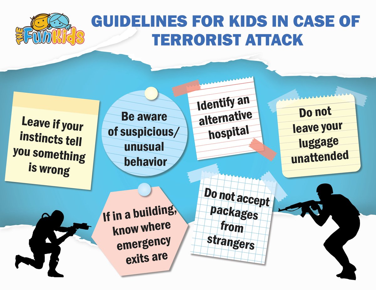 This Post offers Precautionary Measures for Your Kids in Case of a Terrorist Threat!
#terroristattack