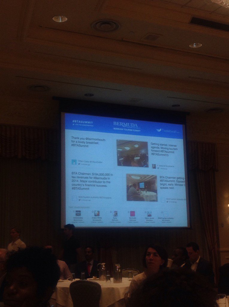 SociaLEEBDA's tweet photo. Love seeing the #tweetscreen! Warning! High tweeting activity #BTASummit https://t.co/32ZAPxOJy0