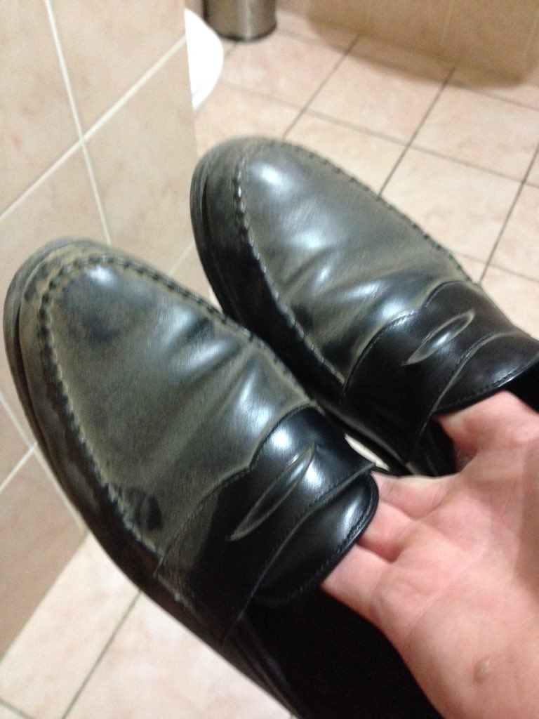 Not sure <a href="/AllenEdmonds/">Allen Edmonds</a> shoes were designed for a refugee camp in Djibouti, but they made it. Back in Djibouti Town.