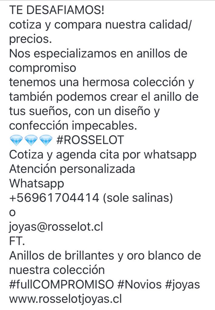 ROSSELOT's tweet photo. ¿Cuál elegirías?
ROSSELOT®

FT. 
Anillos de brillantes
#fullCOMPROMISO #Novios #joyas

https://t.co/vXQj6c2ASF https://t.co/TSo66lxKeO