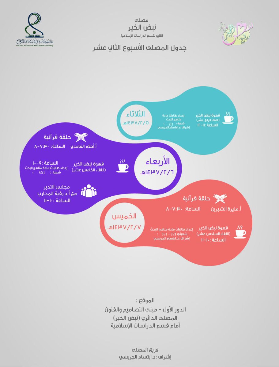 almosalapnu's tweet photo. جدول #مصلى_نبض_الخير
 لهذا الأسبوع بإذن الله 

شاركونا النشر ضاعف الله لكم الأجر ☁

#pnu
#جامعة_الأميرة_نورة https://t.co/u1XBrL3RTw