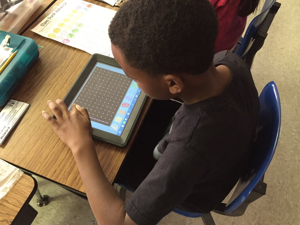 westonem3's tweet photo. Learning tens and ones with the Geoboard!!  #mathisgreat https://t.co/LHYl1KQfCR