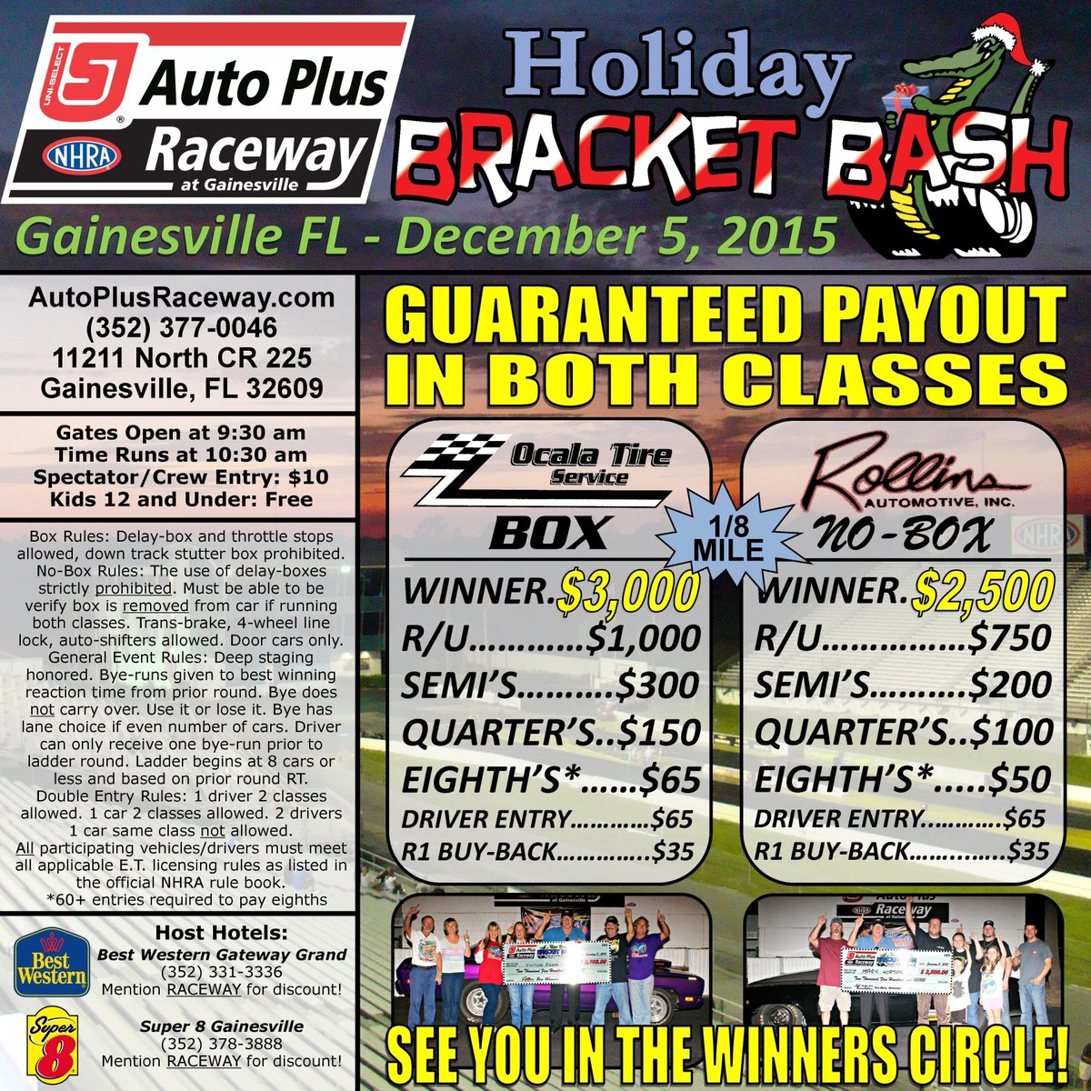 GvilleDragRaces's tweet photo. #BracketBash @GvilleDragRaces. This race will be here before you know it (Thanksgiving is next week for example). https://t.co/ijNRMOR8SQ
