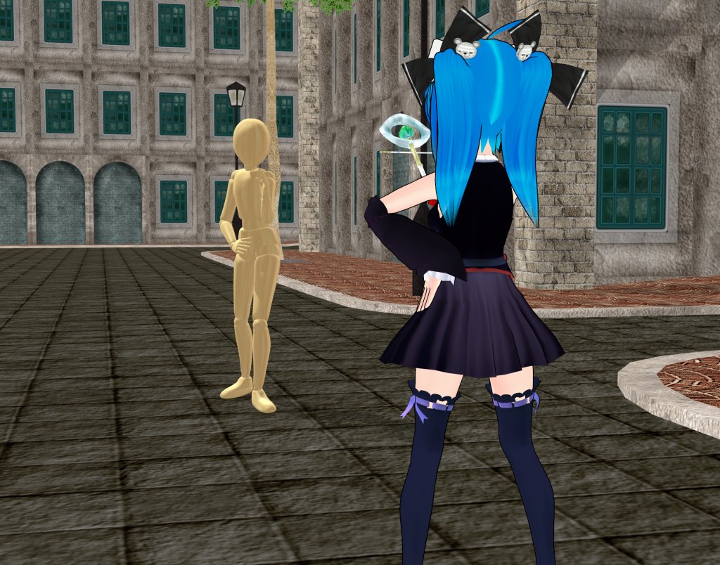 NBAT2's tweet photo. 最近売り出し中の魔法少女。彼女は町の平和の為、今日も悪の秘密結社の怪人達と戦う。怪人が現れたと聞いて駆けつけた彼女の前には、奇妙な人形のような怪人とその怪人に襲われる女性達。素早くその間に割って入り、構える魔法少女。 https://t.co/nScMtOe9ww