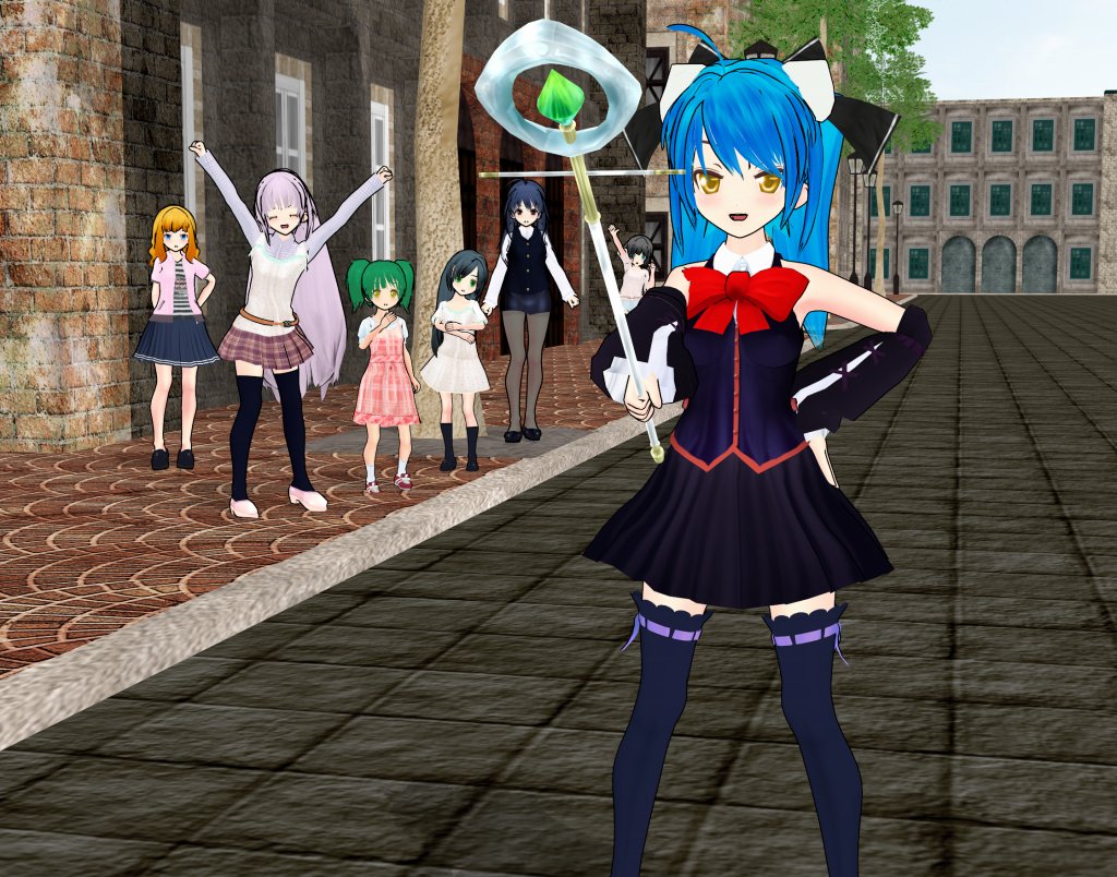 NBAT2's tweet photo. 最近売り出し中の魔法少女。彼女は町の平和の為、今日も悪の秘密結社の怪人達と戦う。怪人が現れたと聞いて駆けつけた彼女の前には、奇妙な人形のような怪人とその怪人に襲われる女性達。素早くその間に割って入り、構える魔法少女。 https://t.co/nScMtOe9ww