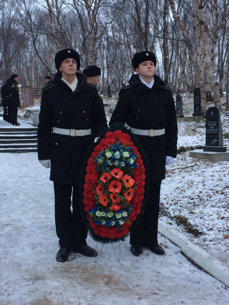 PosolAustralia's tweet photo. Finally we visited #Vaenga cemetery in the closed city of #Severomorsk - home to Russia's #NorthernFleet @CWGC https://t.co/xqBVNyTkbd
