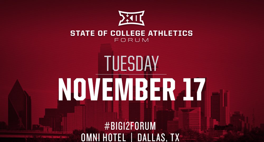 TexasLonghorns's tweet image. Big 12 Conference to host fourth forum on college athletics Tue 11/17. ow.ly/UGiMi