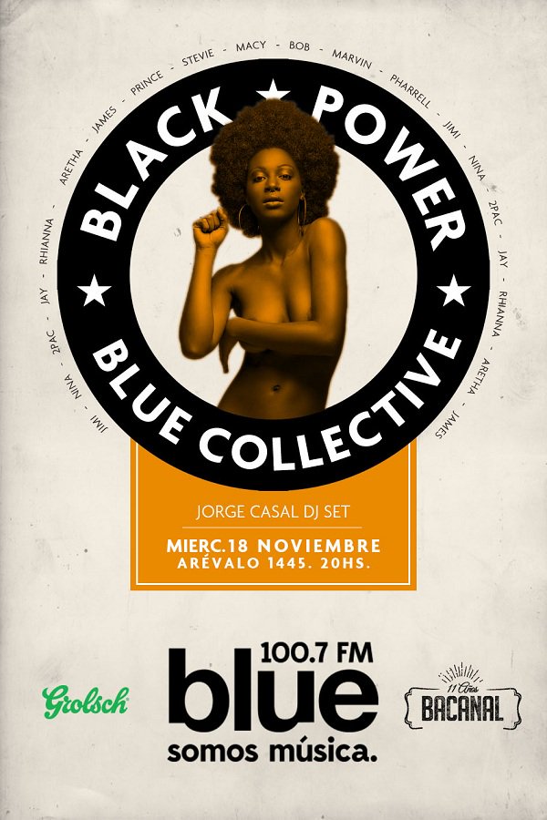 FmBlue1007's tweet photo. Este miércoles festejamos el Black Power en Franks Bar: no te pierdas #BlueCollective ♫ https://t.co/HLxDEWgzGP https://t.co/5w6z2sgLJ1