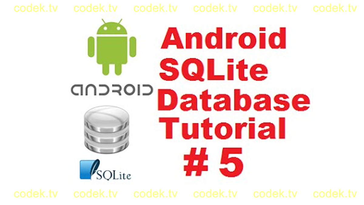 flutter_dv's tweet image. Android SQLite Database Tutorial # 5
codek.tv/4109

#android #androiddatabase #androidsqlite