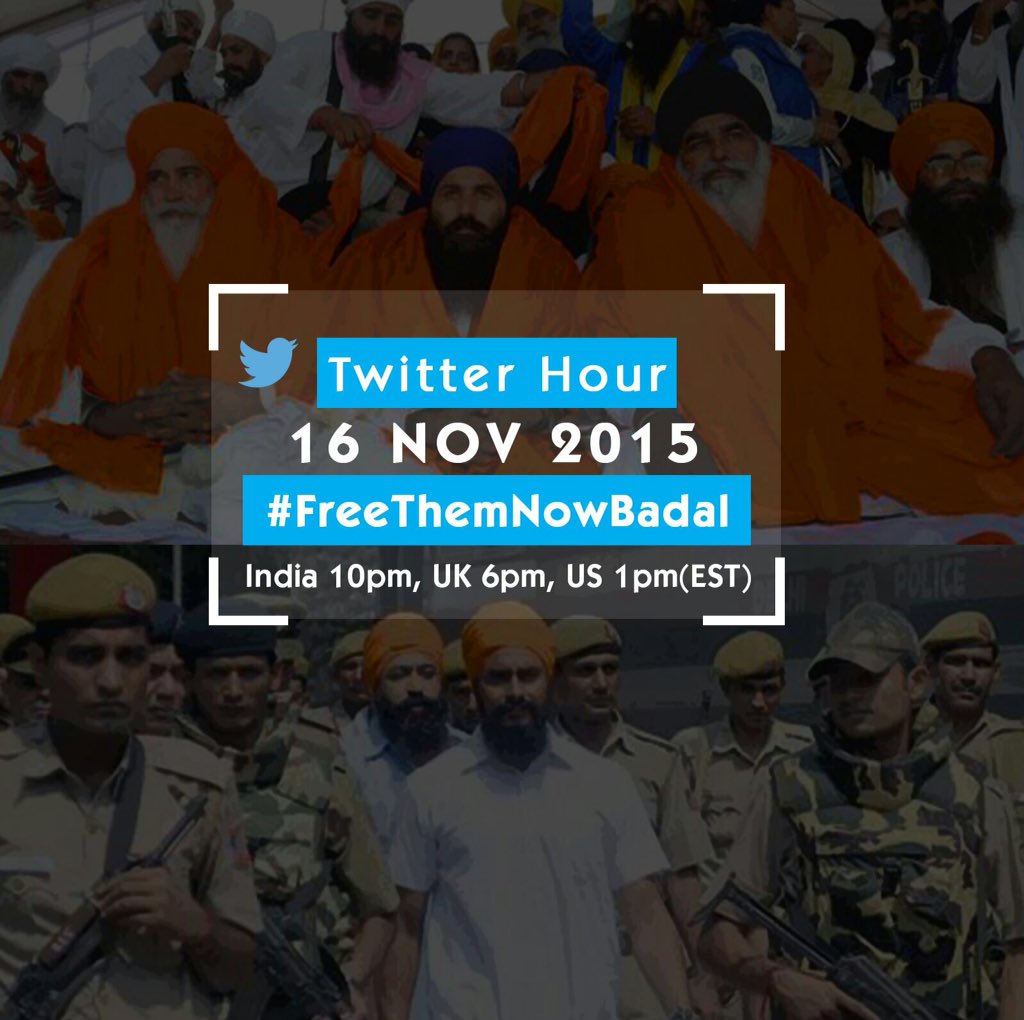 Sarbat_khalsa16's tweet photo. #yourpanthneedsyou sangat ji we'll try to make the hashtag #FreeThemNowBadal #SarbatKhalsa2015 https://t.co/QV61d52heZ