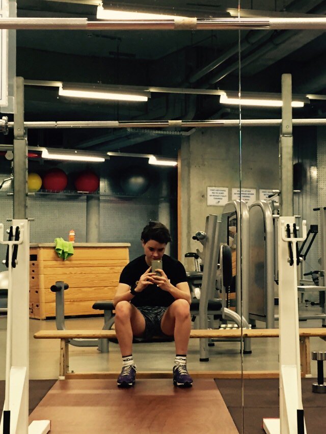 Back in the gym! @teamTSVLA #giveItYoureAll