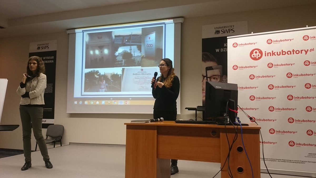 AIPWarszawa's tweet photo. Pierwszy startup z #swps prezentuje swoja dzialalnosc: English with coaching. #biznesdlahumanisty @CP_SWPS https://t.co/CwCvzIjCYk