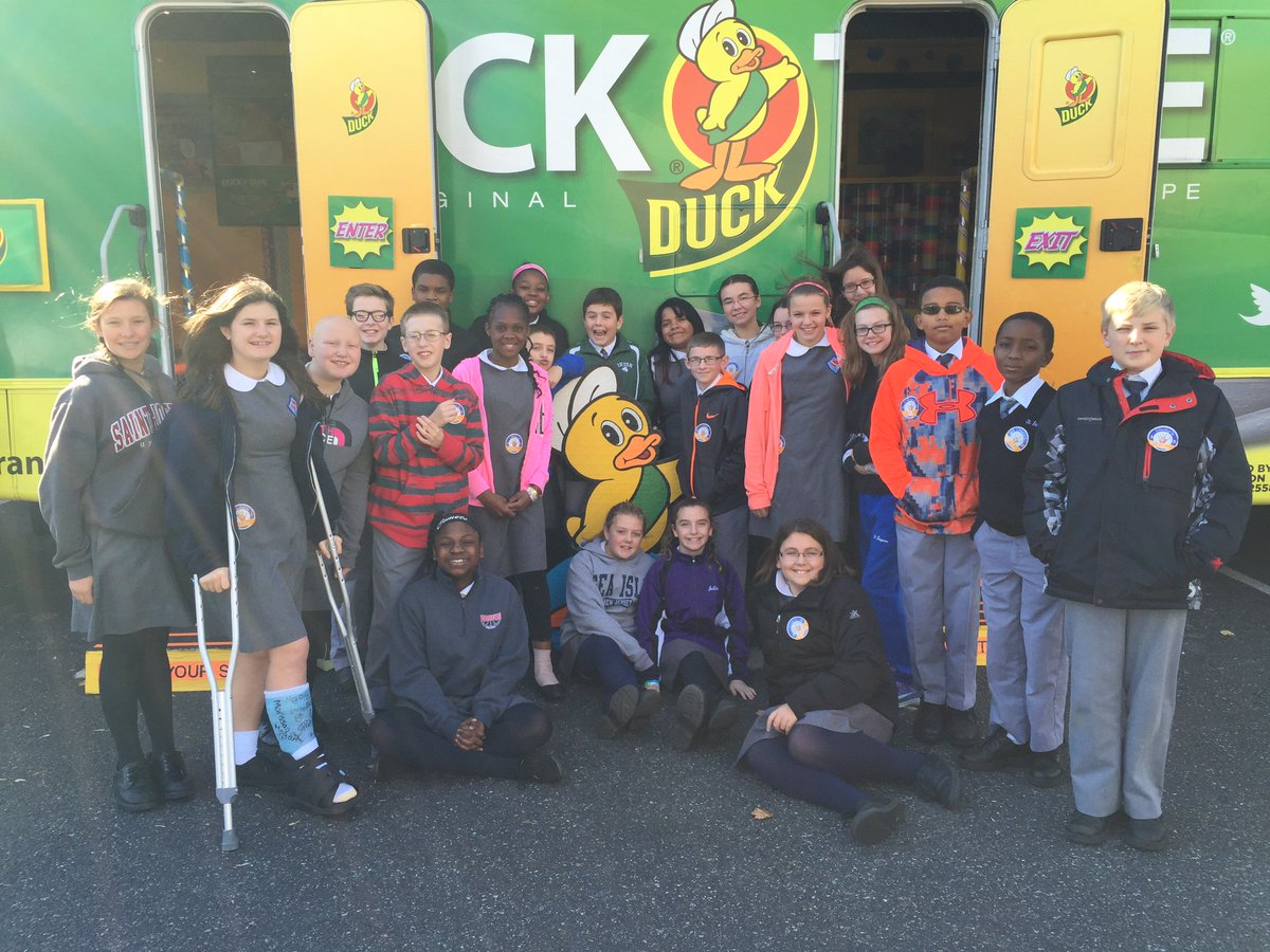 MrsHartGr2's tweet photo. We loved our visit from the #duckbus on Friday! The duck tape projects and free samples we excellent! https://t.co/4zJpWVQMeY