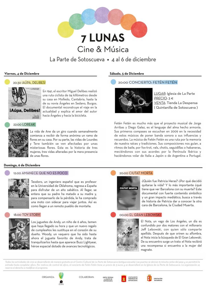 LaParteSotos's tweet photo. #7Lunas Cine&amp;Music de La Parte al Mundo @CEDERmerindades @turismo_burgos @MerindadesOn #Merindades #Burgos https://t.co/u7pNq3ymua