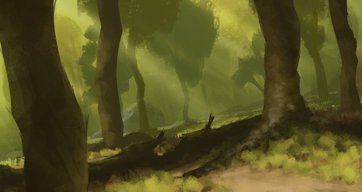 TomPrante's tweet photo. Misty Forest. #digitalpainting https://t.co/fWKI2z7r7E