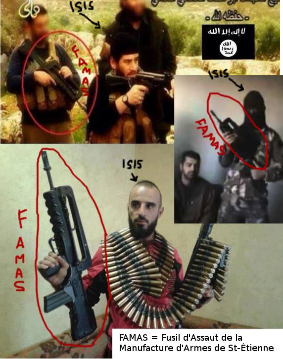 NovorossiaInfo's tweet photo. Como habrán llegado estos fusiles FAMAS de fabricación exclusiva francesa al ISIS? https://t.co/upoJFaYvkX