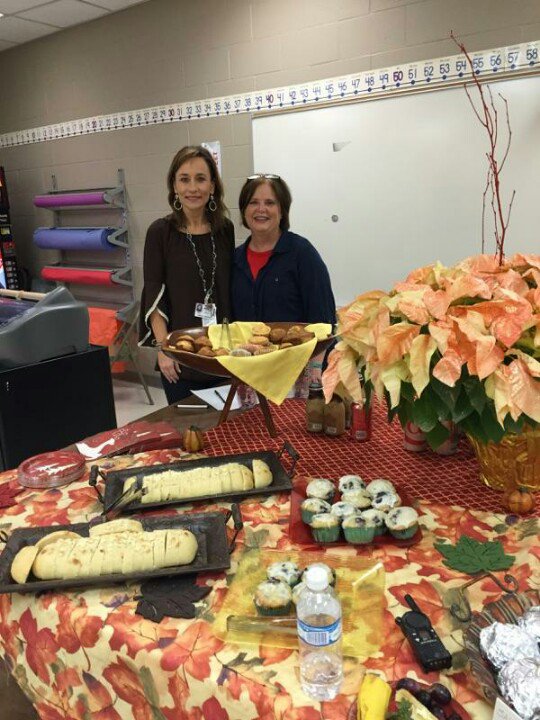 The women of Brewer UMC have been hard at work this morning showing appreciation to the teachers at Shannon Primary!