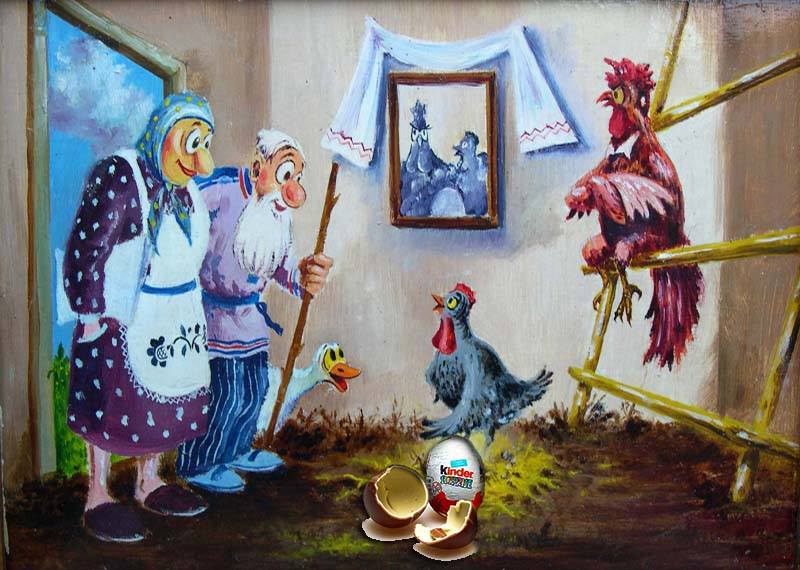 Богатырь, смешной рисунок сказки