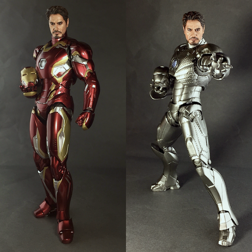 特撮リボルテック アイアンマンMARK2付属のトニー・スターク頭部改造