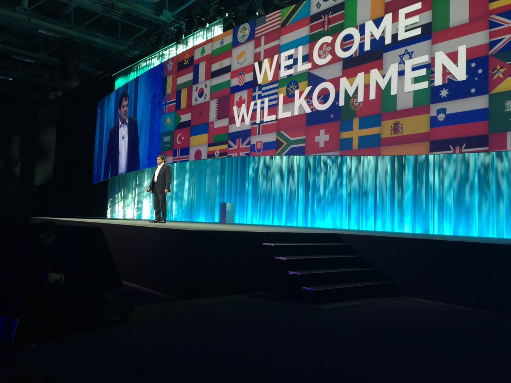jrgrimes1's tweet photo. #netappinsight2015 kicking off with Manfred Reitner and attendees from 62 countries. https://t.co/6TfknDG7QS