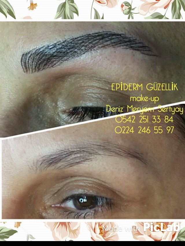 SertyayD's tweet photo. KALICI KAŞ MAKYAJI 
Uzm.Estetisyen &amp; Permanent Make - up 
Deniz Meryem Sertyay / Bursa 
İletişim 📞 0542 251 33 84 https://t.co/GtrNS2JEn6