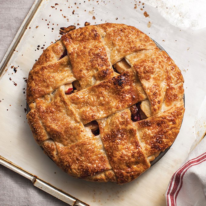 We couldn't wait for Thanksgiving to make <a href="/iLuvMagpie/">Magpie Artisan Pies</a> Apple Cranberry Walnut Pie ow.ly/UI1m6