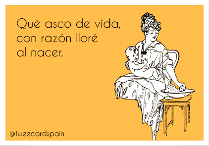 tweecardspain's tweet photo. Qué asco de vida https://t.co/D0LDqhDDkO