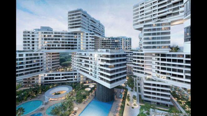 Una urbanización vertical de Singapur llamada "The Interlace" ganó el premio mundial al Edificio del Año 2015