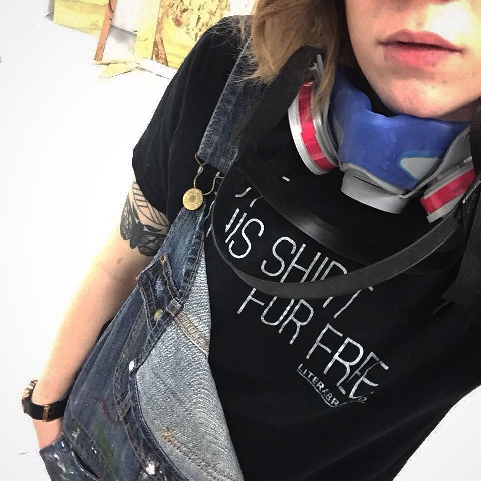 @morganrosefree is a killer artist and she likes free stuff. #freeshirt #literalbrand