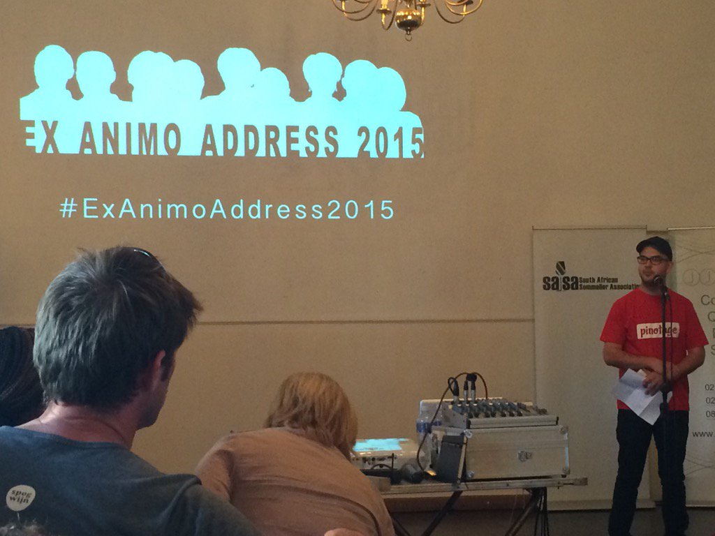 Cudos to this guy for putting this incredible event together #ExAnimoAddress2015 <a href="/davidwineclarke/">David Clarke</a> @ExAnimoZA