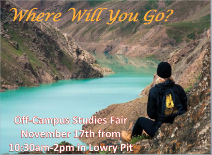 GEOWooster's tweet photo. Want to study off campus? Come to the ￼Off-Campus Study Fair tomorrow from 10:30AM-2:00PM in Lowry Pit! https://t.co/e93j1tnZws