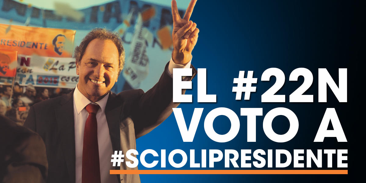 ScioliCtes's tweet photo. Este #22N votamos a favor de los trabajadores y los estudiantes  @danielscioli #ScioliPresidente https://t.co/dCFWby8lFe