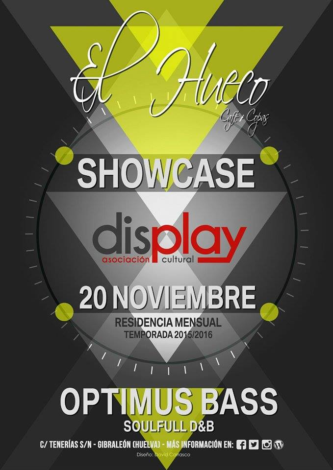 DisplayHLV's tweet photo. Un lunes se lleva mejor sabiendo que esta semana tenemos Display Showcase en @elhuecocafe con @Optimusbass !! https://t.co/hIUmY8FH0V
