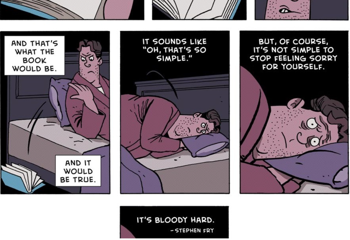 silverfern's tweet image. How To Be Happy by Stephen Fry : Guaranteed success tinyurl.com/pdoszev #letitgo #selfpity